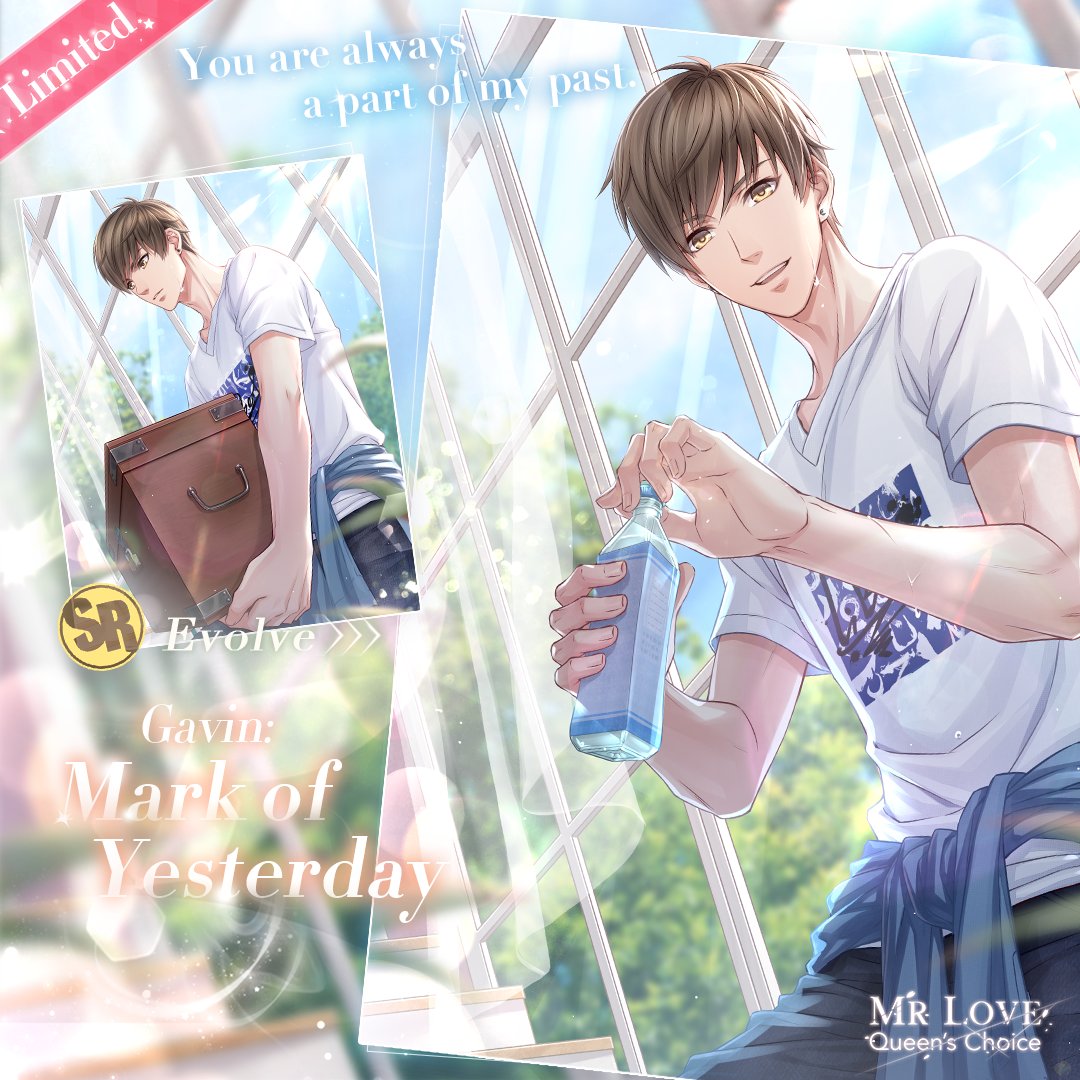 MrLoveMobile's tweet image. “You are always a part of my past.”

💙April 24th 05:00 - May 24th 23:59 PST

💙 SR [Gavin: Mark of Yesterday] will be back for a limited time in 24H Store. Producers can use [Challenge Medal] to redeem Karma Shards.

 #MrLoveMobile