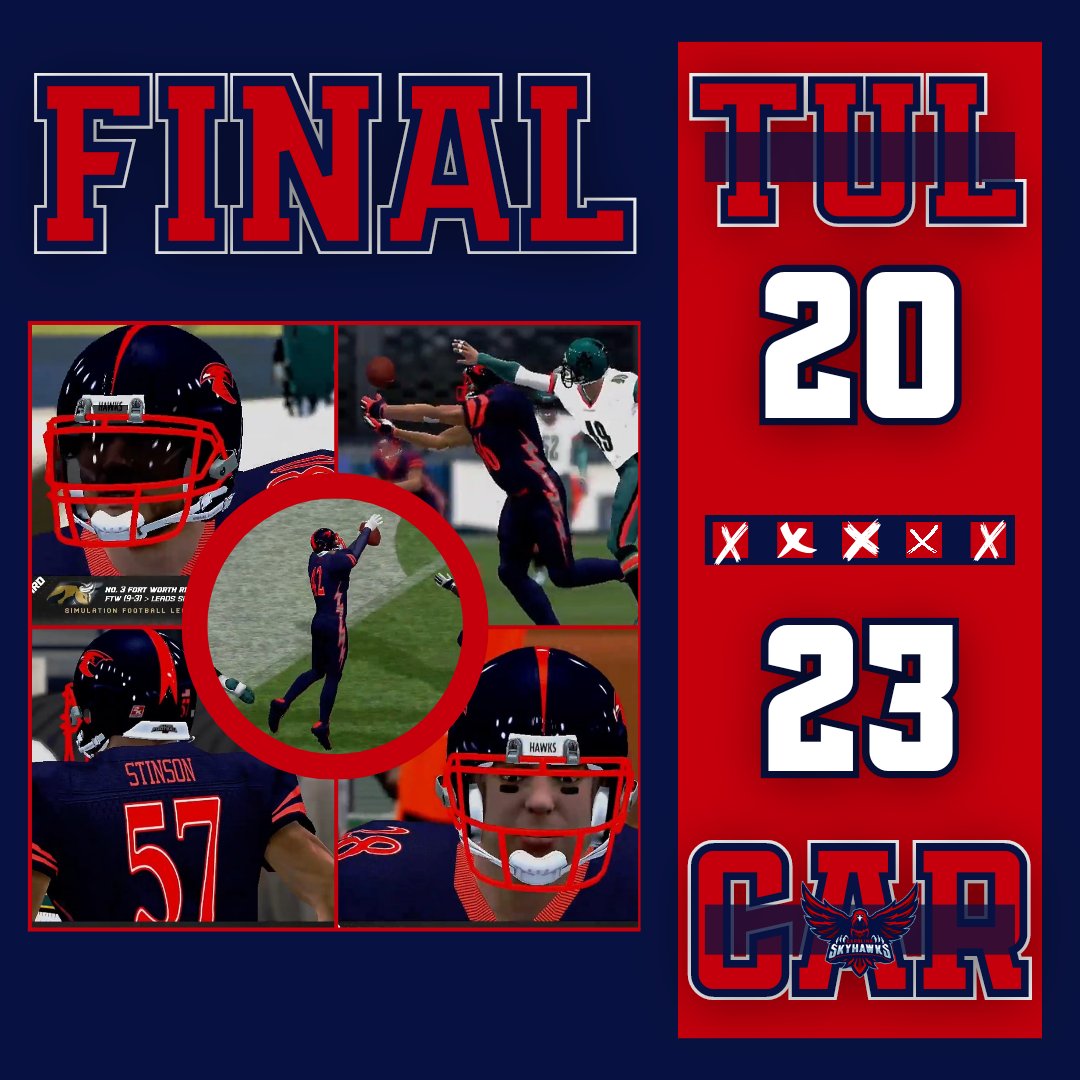The #SkyGang has made history with our very first playoff win in franchise history!!!! The @TulsaDesperados put up a good fight but we were the better team today. We will be taking on <a href="/SFLArizona/">Arizona Scorpions</a> in a rematch that QB Chee Z Pizza is excited for👀 #HawkUp #NoOneOutPizzasTheHawks