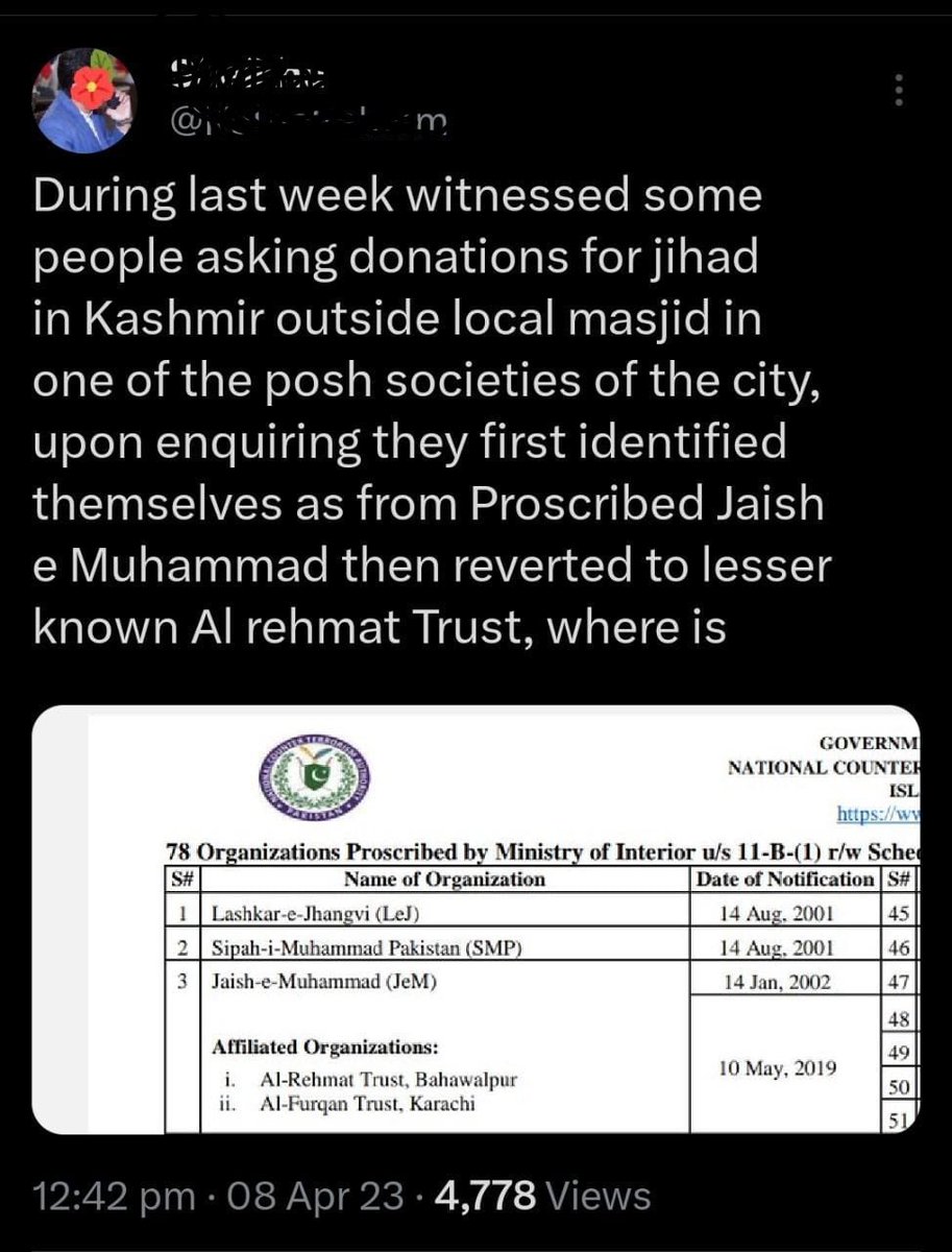 🔴Multiple people in Pakistan witness banned Pakistani terror group Jaish-e-Mohammed (#JeM) remerge to collect funds for terror in Peshawar, in front of Pakistan’s security personnel. 

Myriads of users on twitter who witnessed this were seen discussing the incident on the social…