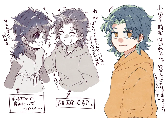 小学生時空のはじめちゃん妄想。
ちょっとはじりょ要素もある。 