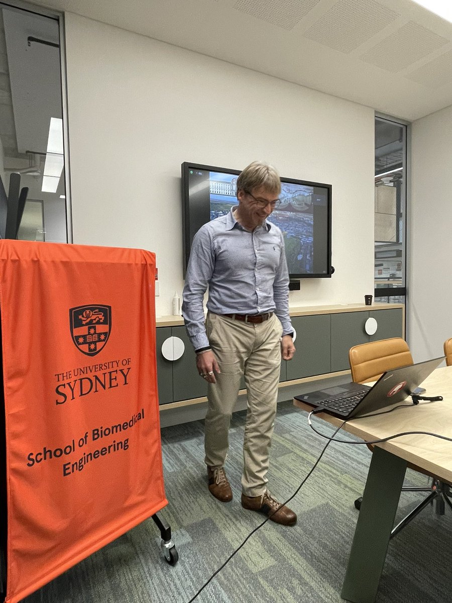 ArnoldLiningJu's tweet photo. Great to open the distinguished seminar by @juergengroll today with record attendance @USYDBME @Eng_IT_Sydney @SydneyNano @ASBTE1 on ECM and immunomodulation 🎉👏👏 https://t.co/LDBaRU17QW