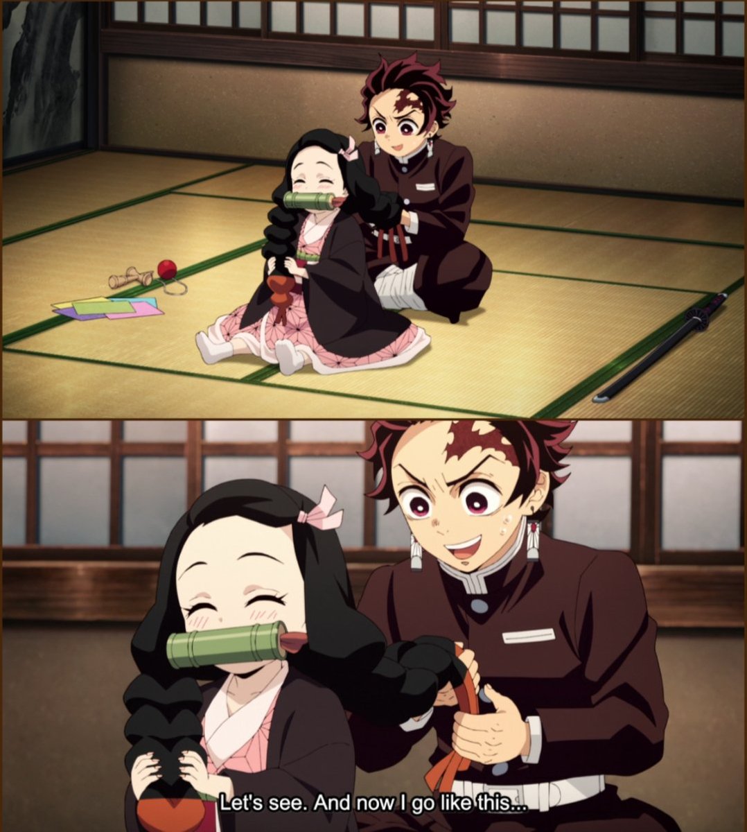 Awwwww... What An ADORABLE Scene!!! 💖(≧▽≦)💖
Tanjiro just proved he's THE BEST BROTHER EVER!!! 🥰💞🎴
#鬼滅の刃
#DemonSlayer 
#DemonSlayerToTheSwordsmithVillage
#ดาบพิฆาตอสูร
