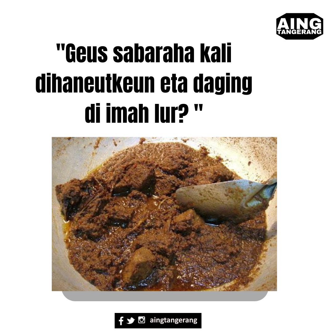 Aya nu masih dihaneutkeun atawa geus bareak? 

Keur isuk aing ngahaneutkeun pas deuk di dahar sing horeng tinggal Laja na doang. 😂

#aingtangerang