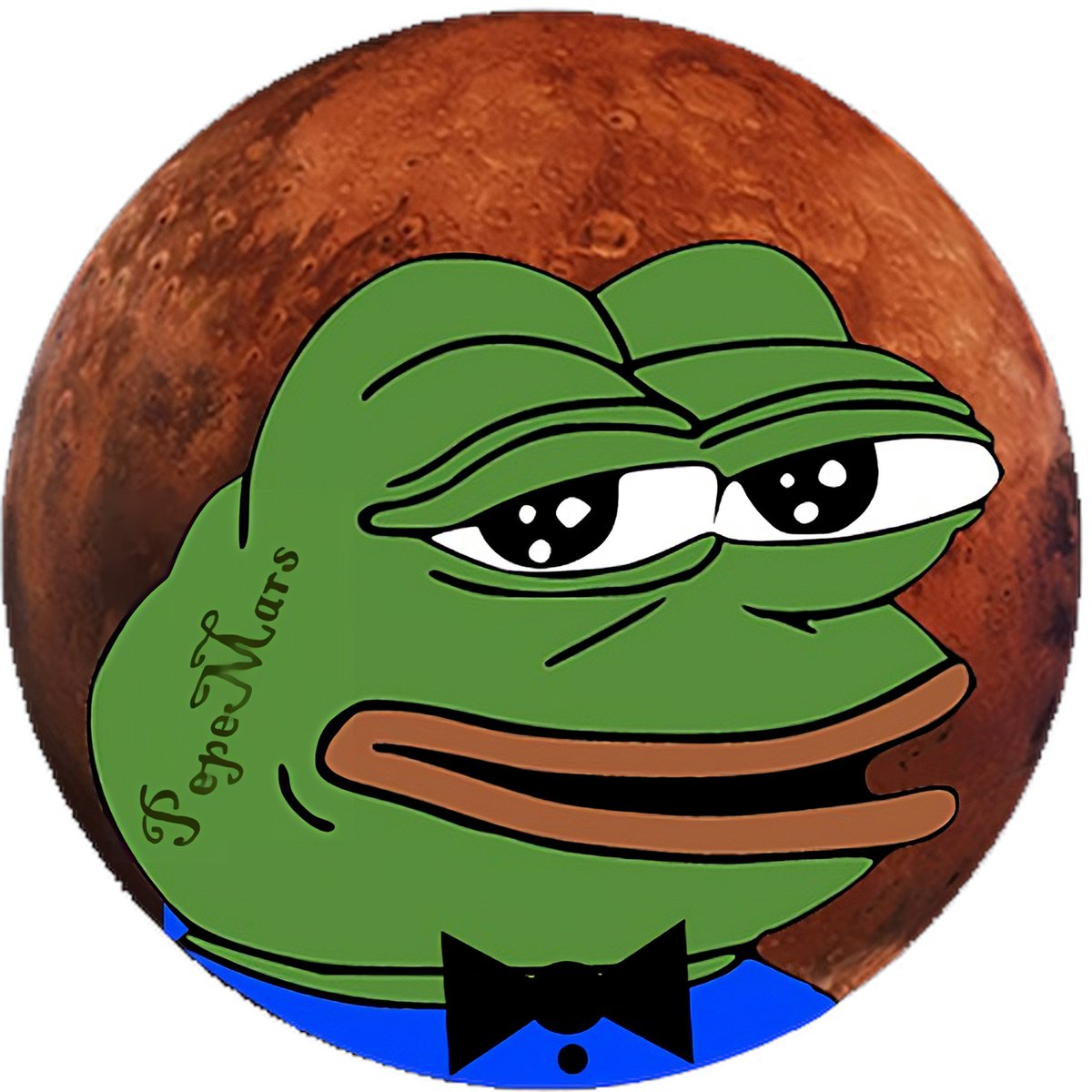 PepeMarsCoin's tweet photo. 🐸 Sneak peek at the $PEPEMARS logo! No other Pepe is this good looking and prestigious🍷 #ETH #crypto #memecoin https://t.co/3HURth20jO