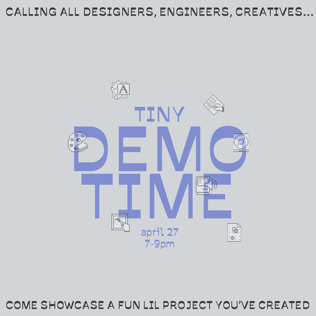 MelisaSeah's tweet photo. I'm hosting tiny demo time in SF on thursday! come showcase a fun lil project you've created (any and all creative experiments welcome) 🌟

comment below if you're interested and I'll send you the address — excited to see you soon! https://t.co/0XjMeJN99L