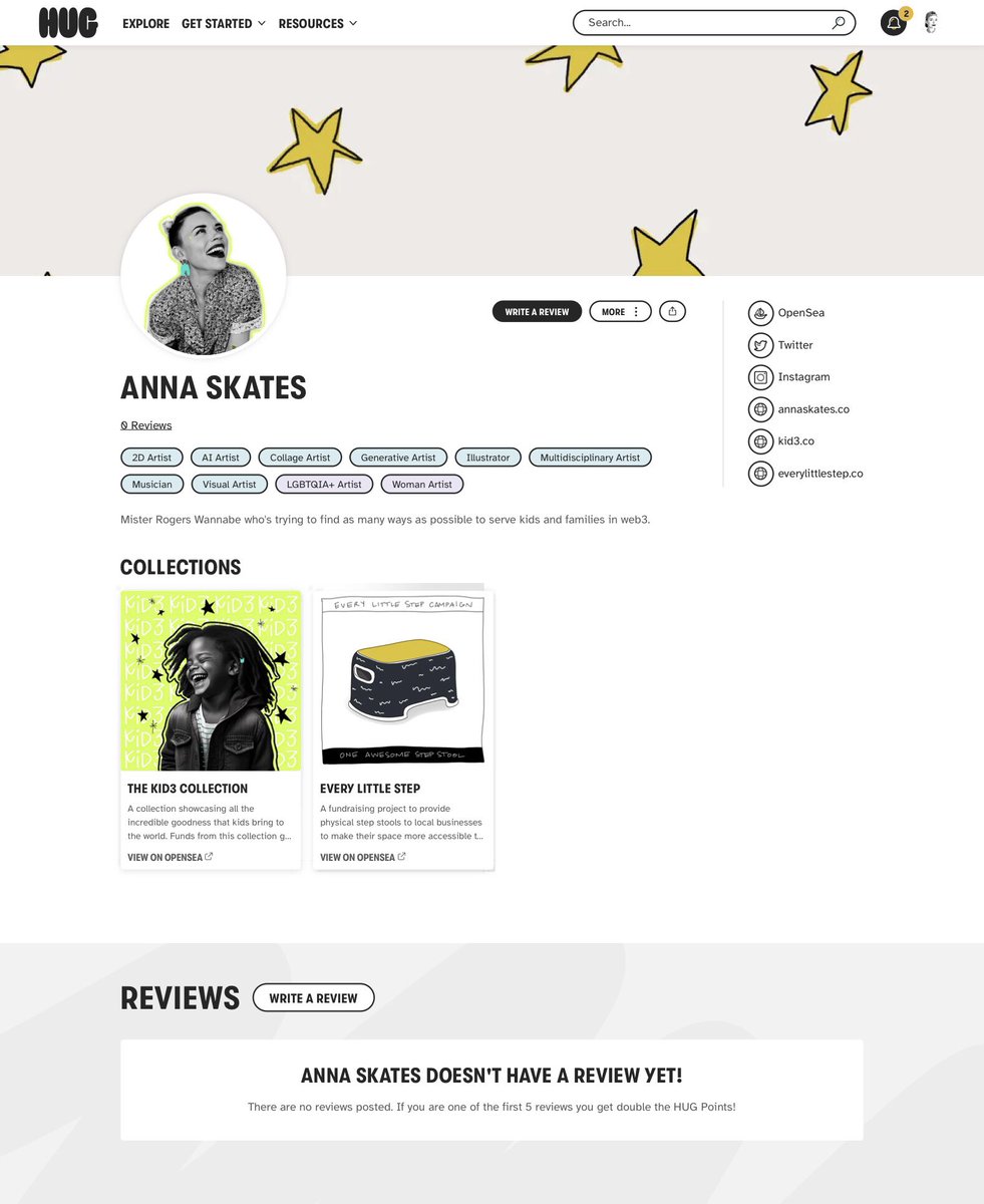 anna_skates's tweet photo. My Official @thehugxyz Artist Profile 😍😎🖤🎉

 🫂 Thanks again HUG Fam. 🫂

If you know me or have collected any of the pieces I've made through @evrylittlestep or @kid3co, I'd love for you to leave a review - let people know what we're about ;)

https://t.co/3Vz2u1nJCd https://t.co/vS6Gt07rnO