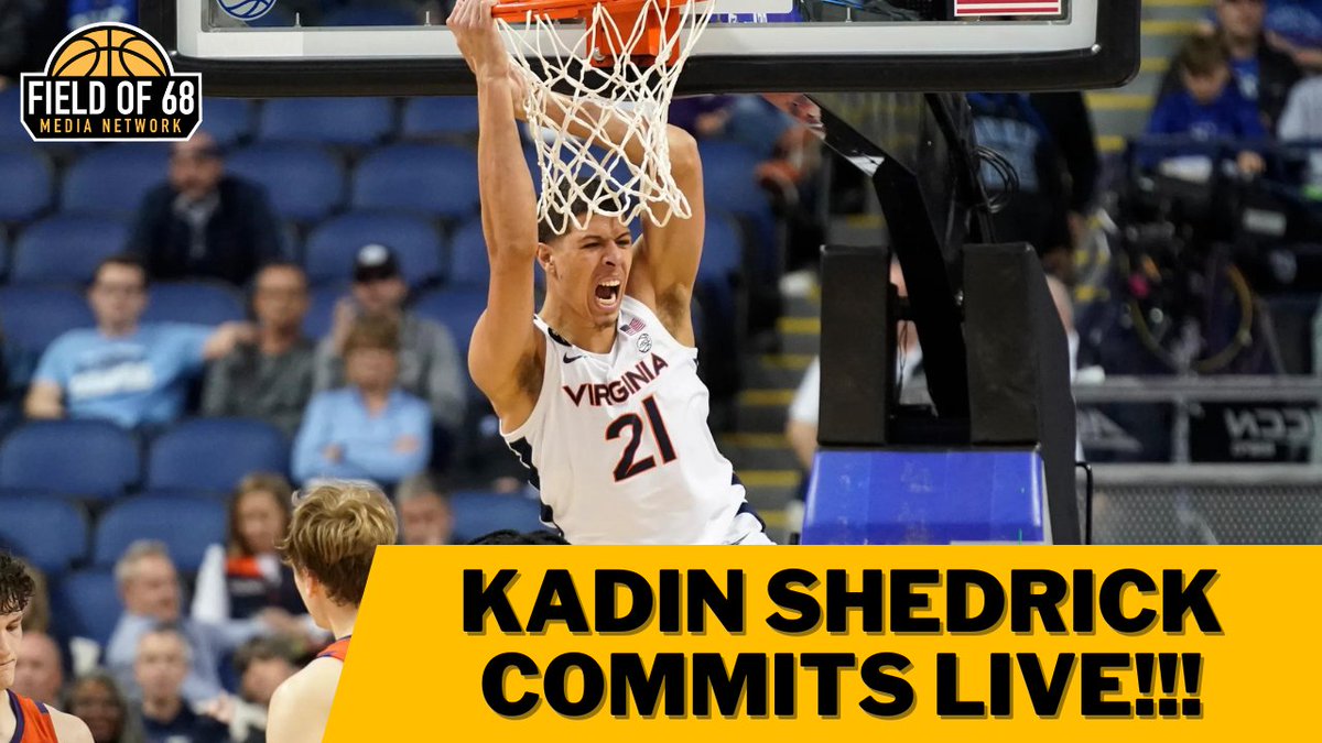 KADIN SHEDRICK (<a href="/kcshedrick/">Kadin Shedrick</a>) COMMITS LIVE!!

The Virginia transfer joins <a href="/GoodmanHoops/">Jeff Goodman</a> to announce where he will play next season.

LIVE at 9pm ET!

WATCH: youtube.com/live/I6e4v1Q6D…