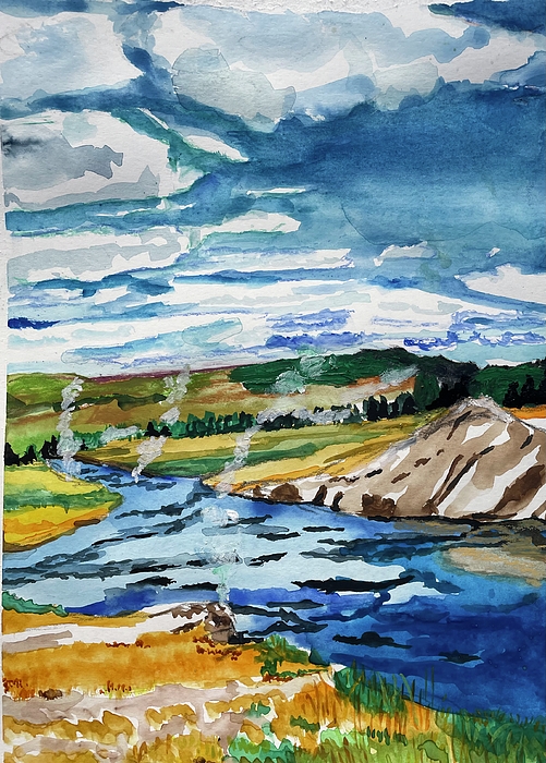 New artwork for sale! - "Yellowstone River with hot springs" - fineartamerica.com/featured/yello… <a href="/fineartamerica/">Fine Art America</a>