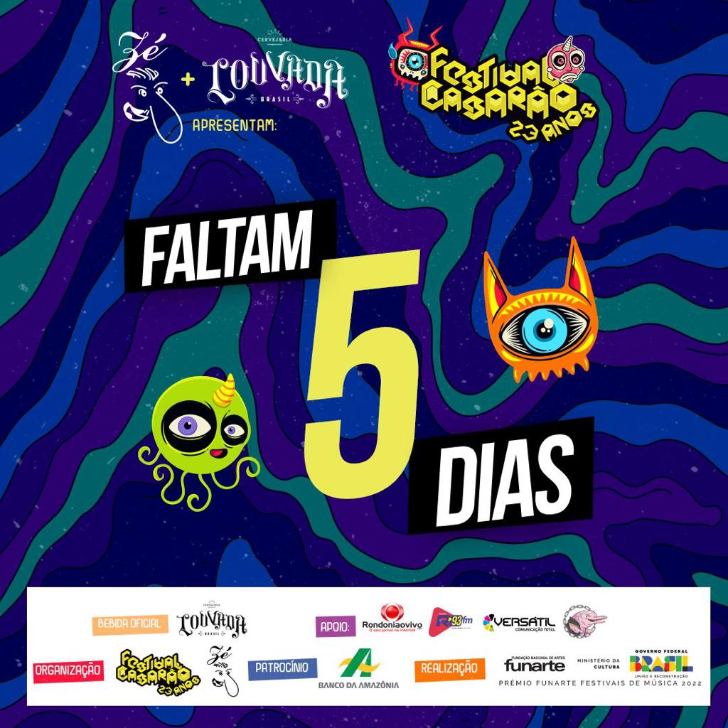 festivalcasarao's tweet photo. A contagem regressiva começou!!!!
5 DIAS
Só 5 DIAS para o @festivalcasarao 23 anos.
Quem tá com o ingresso na mão?
Quem tá pronto?
Bora lá?
Ingressos e passaportes em 2. lote ainda.
#festivalcasarao
#festivalcasarao23anos
#zebeer #louvada #apresentam
#bancodaamazonia
#funarte https://t.co/HkfzlZZnRG