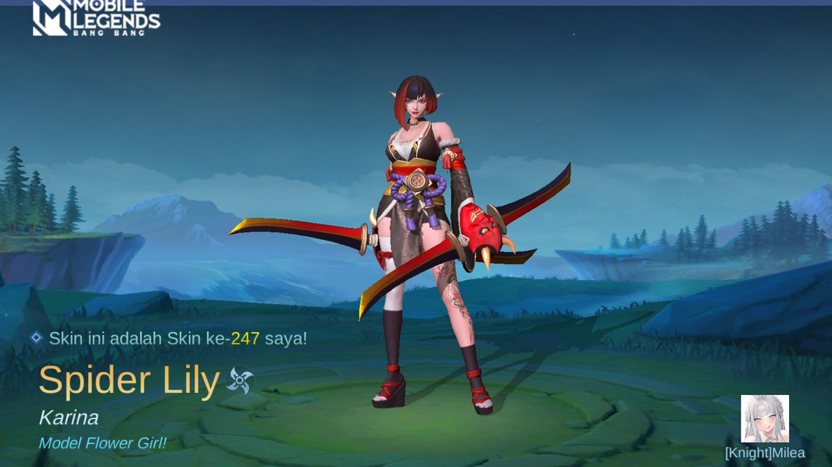 herdianwar's tweet photo. Saya baru saja mendapatkan Skin baru Spider Lily di Mobile Legends: Bang Bang! Ayo kita berhadapan melawan Player MOBA terbaik dunia bersama-sama! 
https://t.co/UQ0sTeRZyJ https://t.co/RV7FwCZZXb