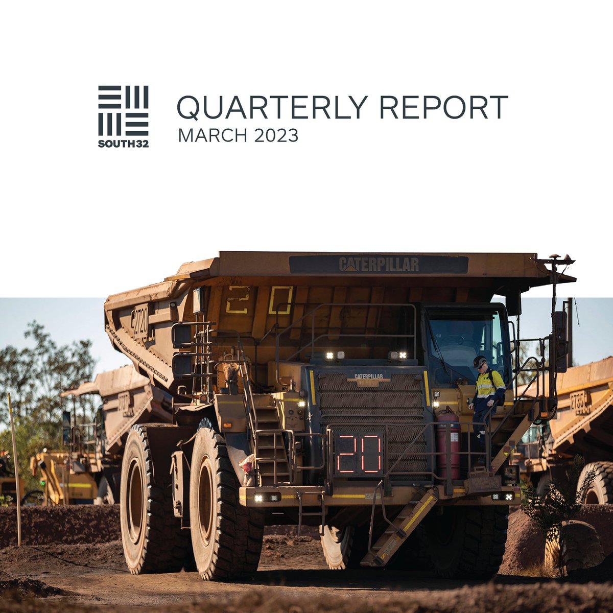 South_32's tweet photo. Today we released our March 2023 Quarterly Report. We achieved a 7% increase in Group copper equivalent production year to date, with record production at Australia Manganese and strong growth from our recent investments in copper and low-carbon aluminium. https://t.co/GXRb5LPkyW https://t.co/y8e9q9SqlO
