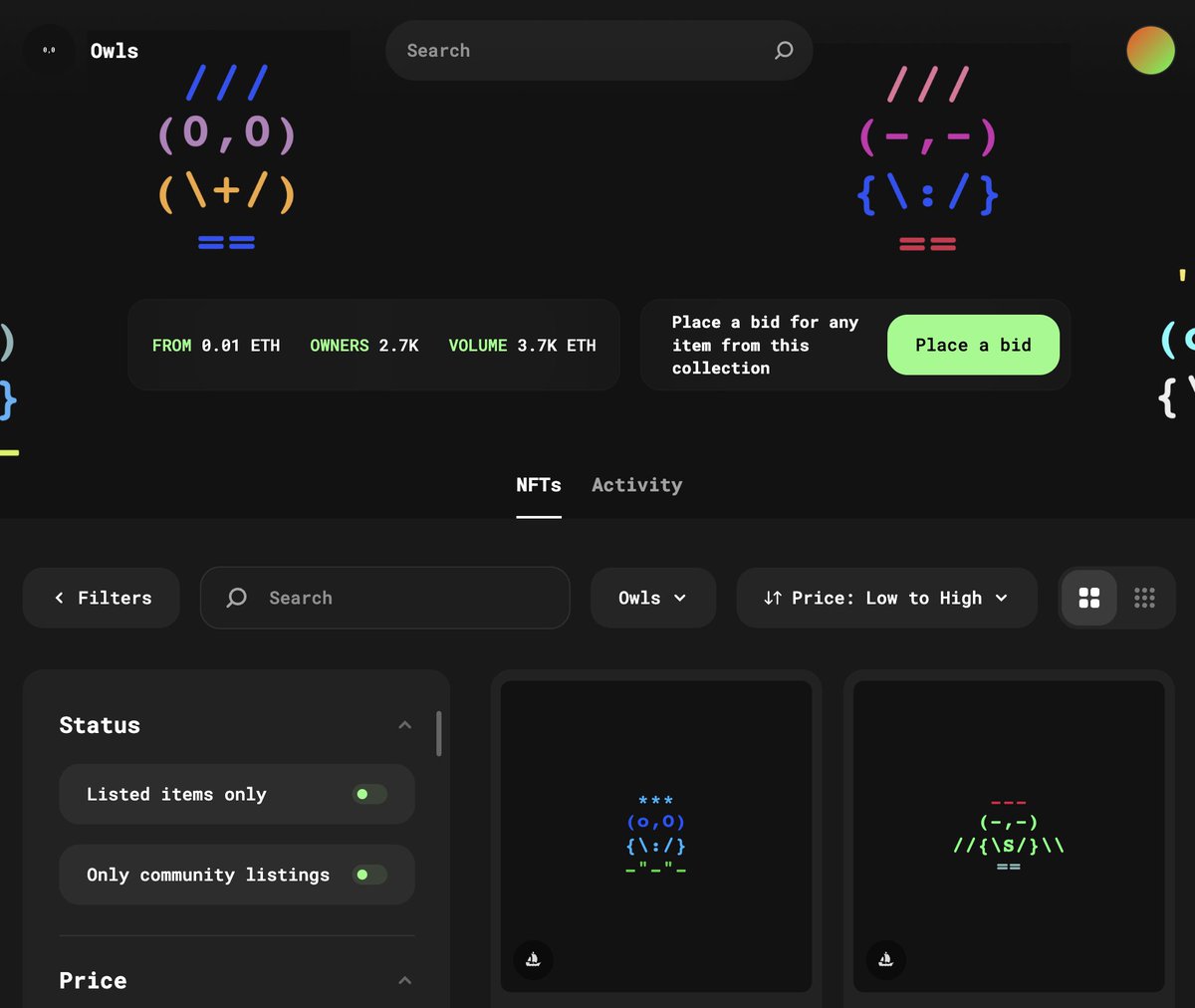 Hoo's ready for the Sunday Update?

This week we got our own marketplace 🎉
Website has been updated and is also available in German, do check it out! 
ASCII tree is feature complete including on-chain royalties and we will start tweaking UI this week.