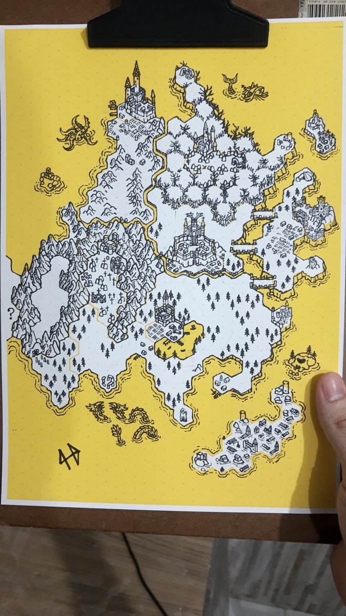 Here's the map almost finished! 💀