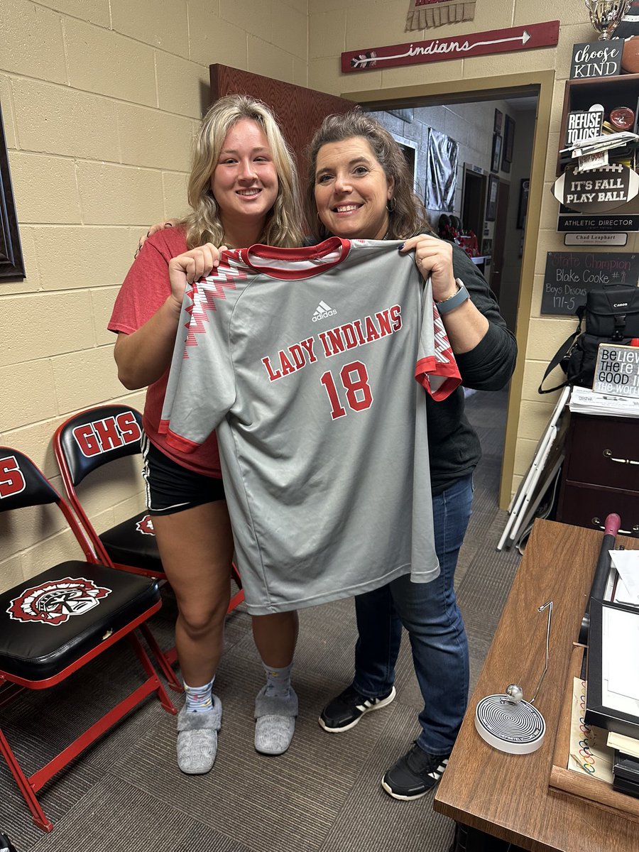 GHSLadyIndians's tweet photo. It’s Teacher Appreciation Night tomorrow night at Tomahawk Stadium! It’s the night where we show our love for the teachers who mean most to us. The Lady Indians gave their uniform to a teacher they wish to honor in the game. 

We ask all our educators to come support us tomorrow! https://t.co/WAzCcoauOc