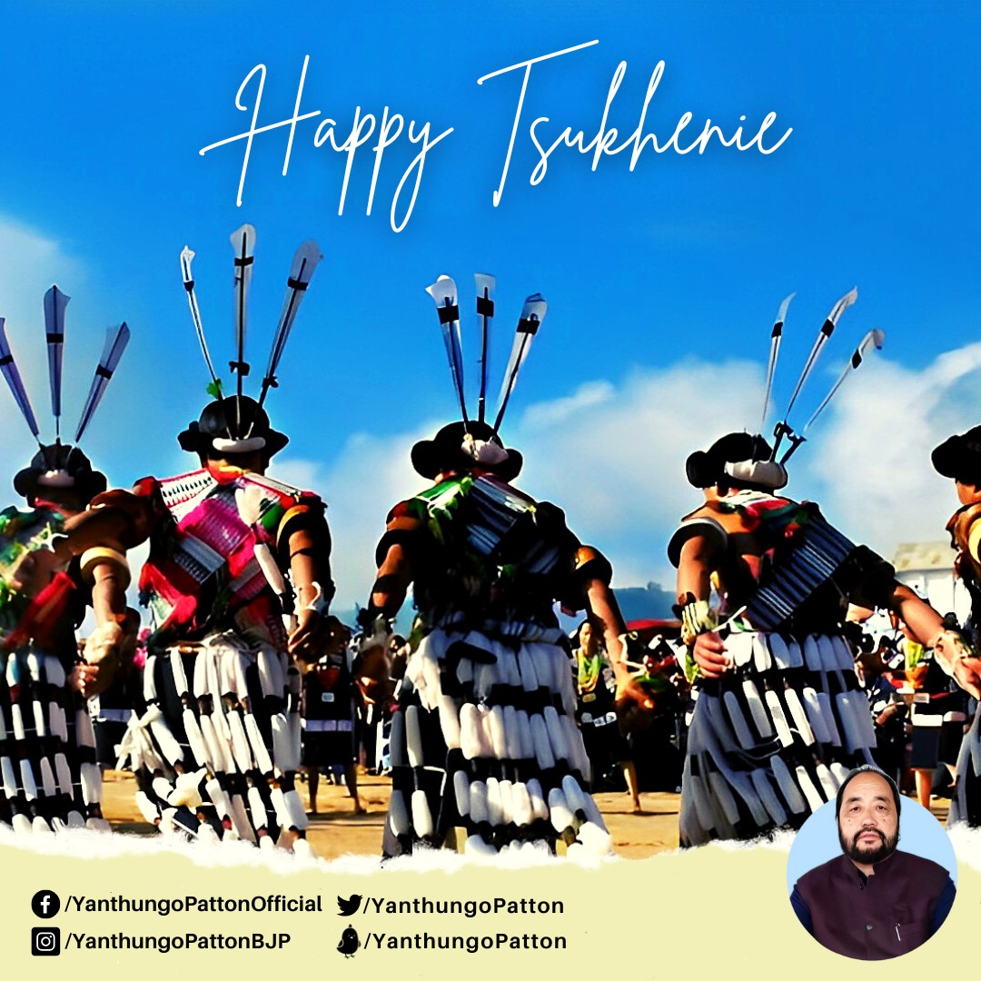 Wishing the Chakhesang community a blessed #Tsukhenie! May the festival, that celebrates last season's harvest and marks the beginning of the new sowing season, foster good health, boundless blessings, peace, and prosperity among all!