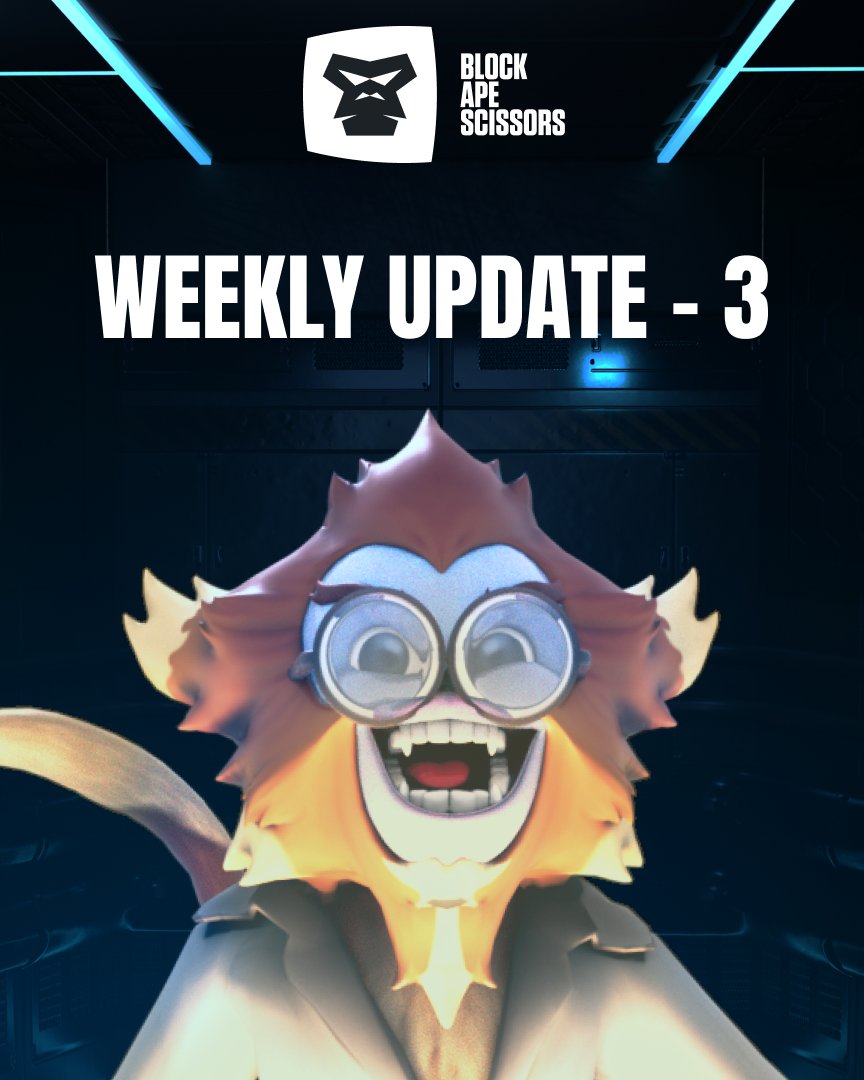 ArcasGames's tweet photo. Weekly Update 3 π
Dear Bastonians, this weeks update is shorter than usual, but don't get used to it, things are gonna go BANANAS soon...
Read up here: https://t.co/NSSMsxWbzNβ¦
Ape together, Ape Strong π¦§π¦§ https://t.co/gkvyJPWdrc