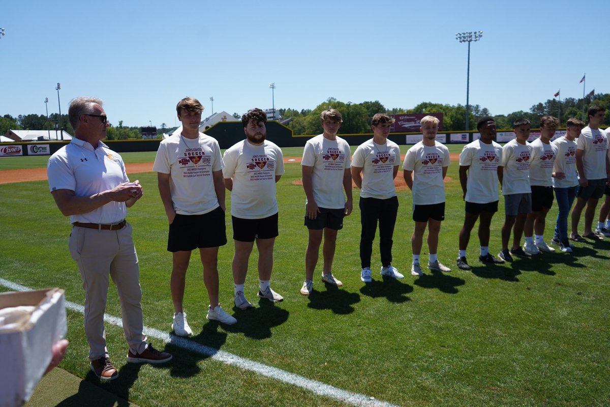 JC_Bobcats's tweet photo. It was a special day on the diamond yesterday as the @JC_BobcatsSOC men were presented their championship rings for winning the MACCC, Region 23 &amp; Gulf District. https://t.co/TPmNVUusK5