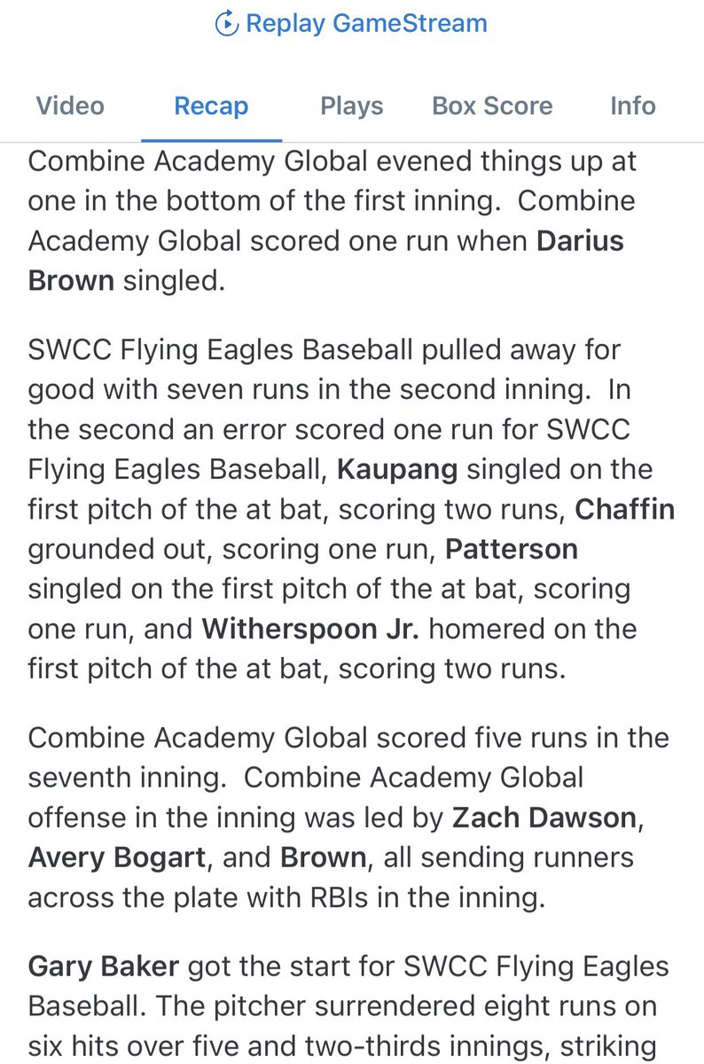 I was excited to see this write up on <a href="/jr_tionne/">Tionne Witherspoon J.R. #BIGpapi</a> now we just have to get you stability! We don’t know what <a href="/AthleticsSwcc/">SWCC_Athletics</a> is doing, but we know we want to play ball. <a href="/UncommittedUsa/">UncommittedPlayersUSA</a> @SunilSunderRaj3 <a href="/BaseballDown/">Down South Baseball</a> <a href="/TopPreps/">Top Preps Sports Scouting and Promotional Services</a> <a href="/JucoUncommitted/">JUCO Uncommitted</a> <a href="/BaseballRedan/">Redan Baseball</a> also it was 7 RBI’s🫣