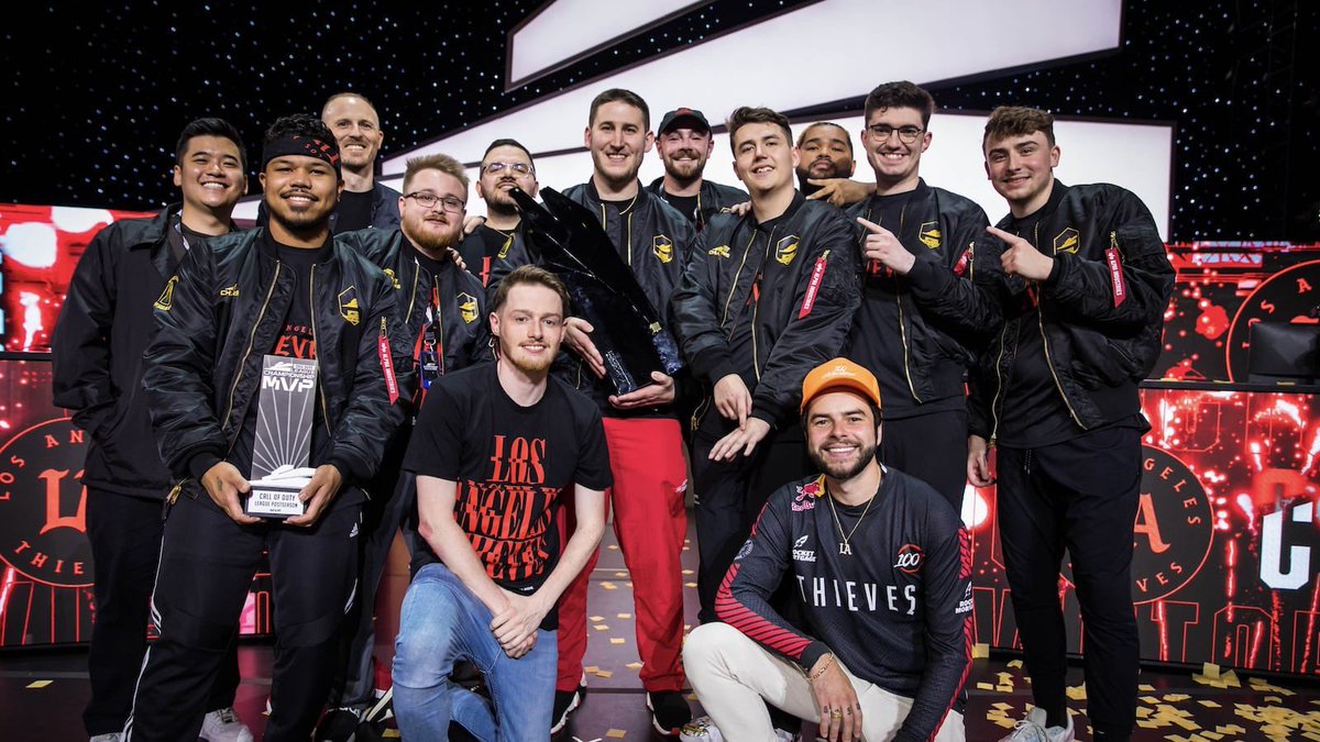 GGBreakingPoint's tweet photo. The L.A. Thieves not only repeat at Major IV, but also become the VERY FIRST team to win Champs + an event the following year. 🏆

Tippable. https://t.co/FLMXWKWpxs