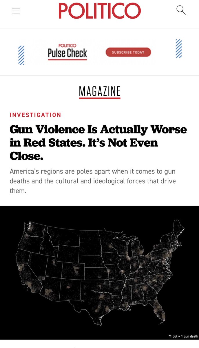 IT’S THE GUNS!!! 🤷🏾‍♂️

#ItsTheGuns #ItsTheGunsAndTheRepublicans  #2A #GunReformNOW #GunControl #GunControlNow #RedStateRepubs 

[via @politico] 

politico.com/news/magazine/…