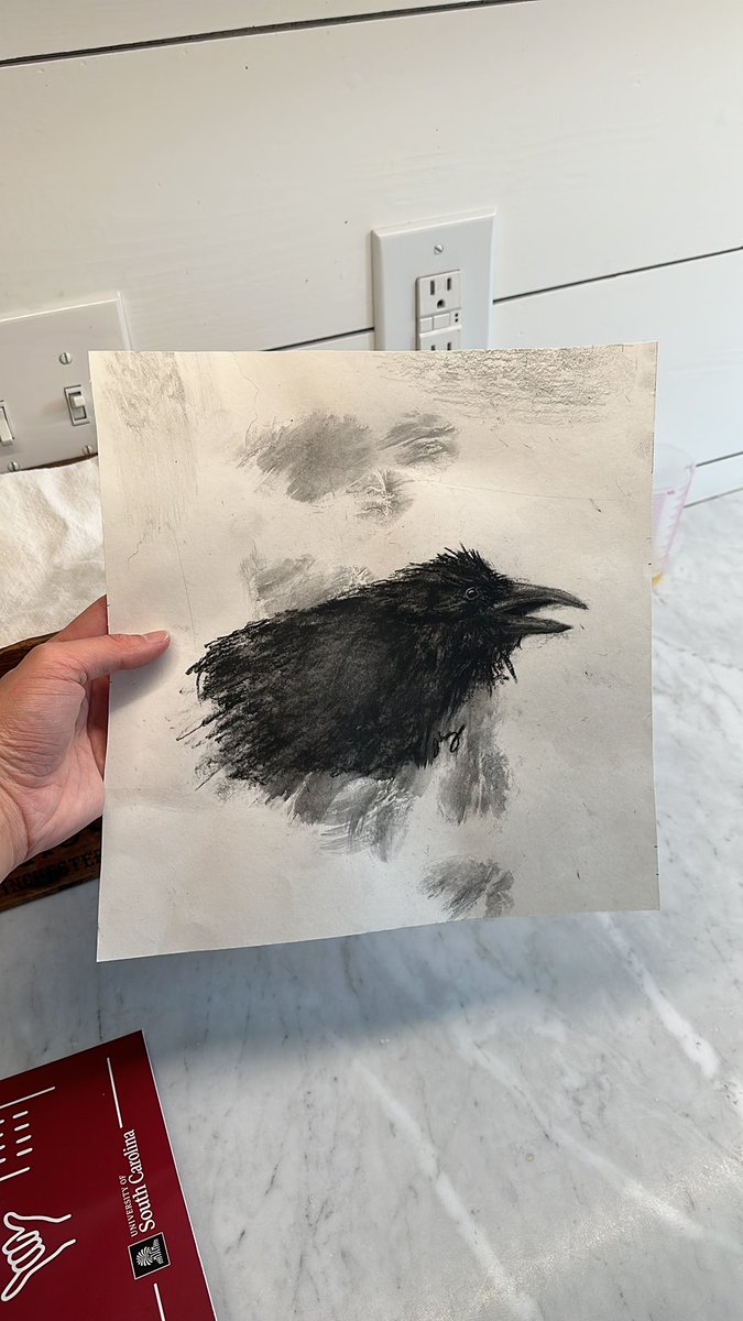 My dog thought that charcoal was tasty 😖 see the lick marks? 😭