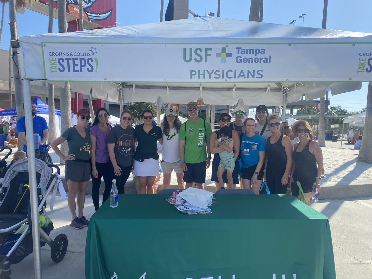 jensemineriomd's tweet photo. Today was really special @CrohnsColitisFn #takestepstampa23. Honored to rep @USFHealth and @TGHCares but most of all I got hear a great story from a great person #usftgp Dr Mark Moseley. #USFItsaBigDeal https://t.co/zpNC7Wh0sI