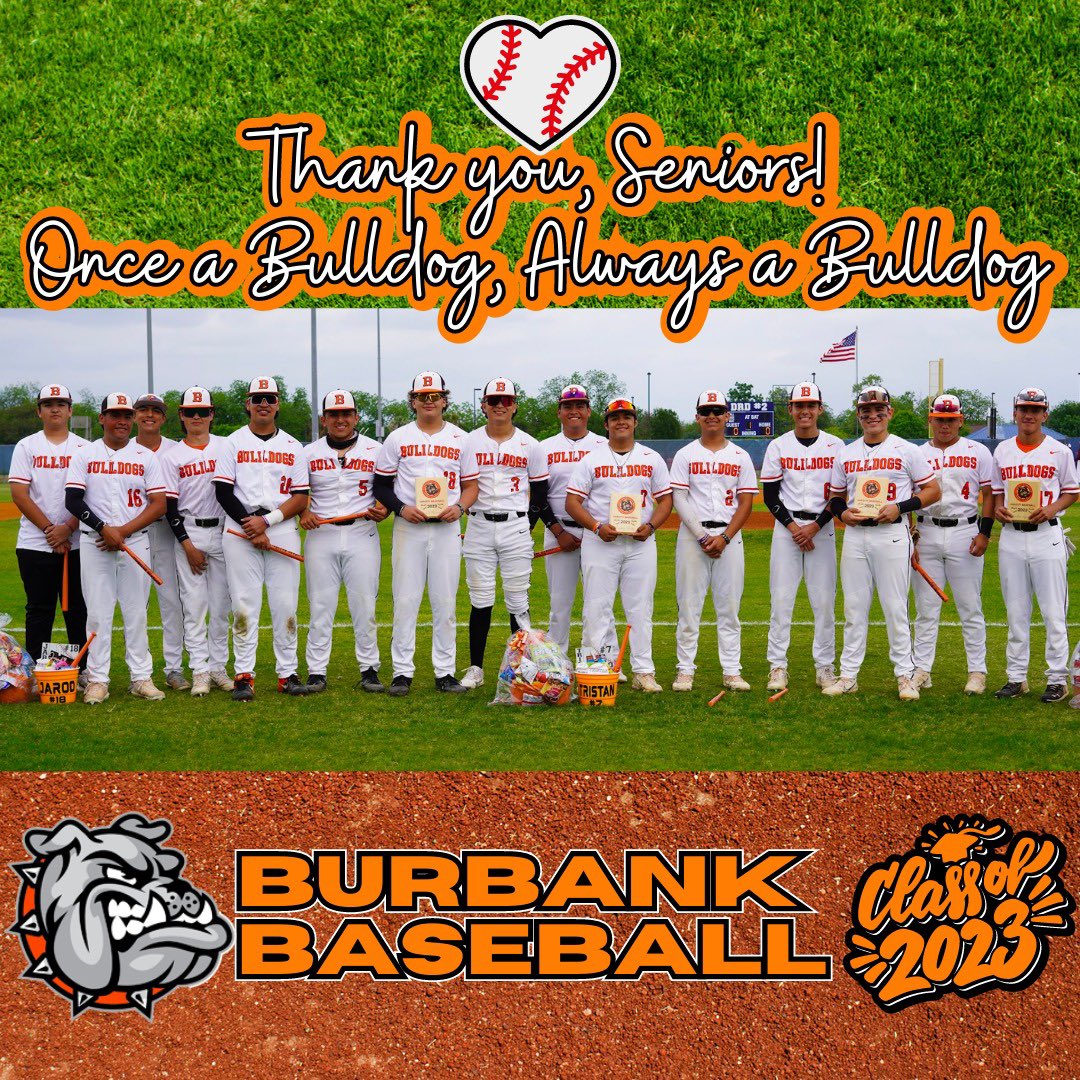 baseballburbank's tweet image. Earlier this week we recognized and celebrated our four senior student-athletes and their families. 🧡 ⚾️ 
Thank you for all of your hard work, commitment, and dedication both in the classroom &amp;amp; on the field. 👍 
Congrats to the C/O 2023! 🎓 
Once a Bulldog, always a Bulldog! 🧡