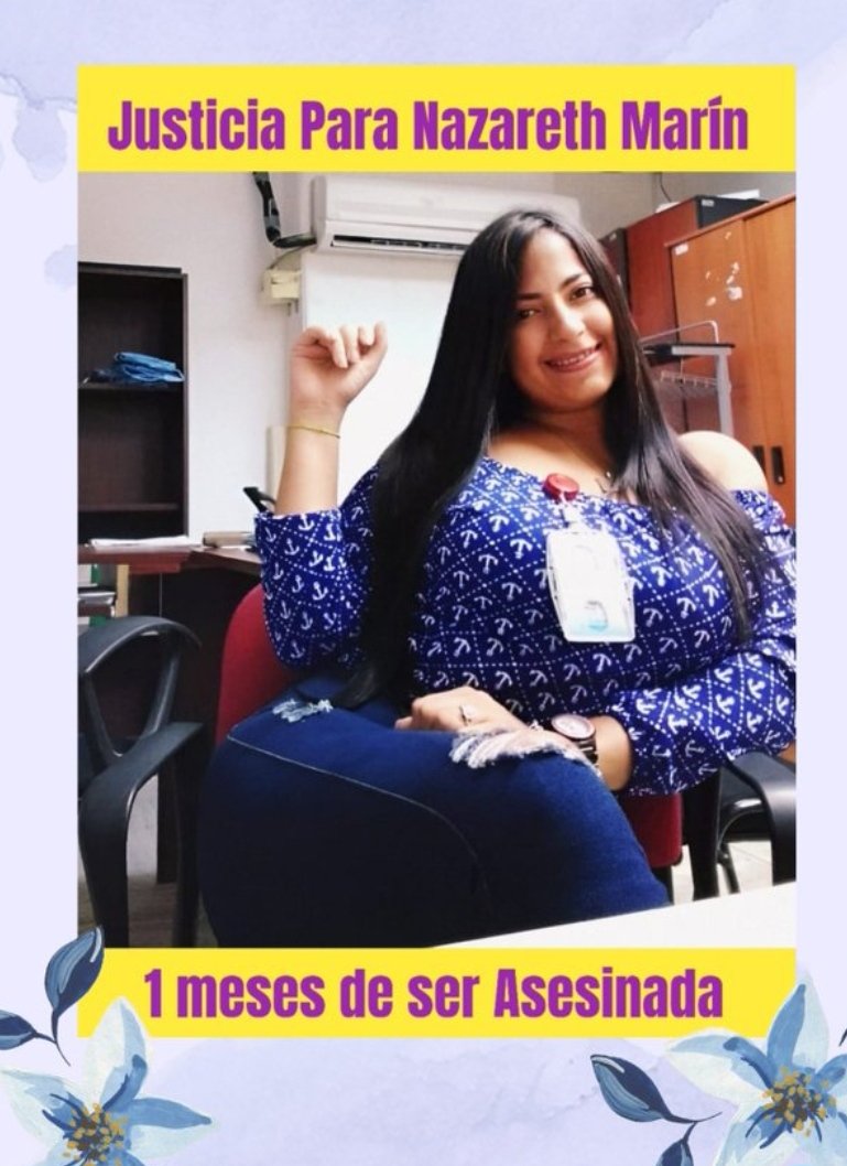 acos32760's tweet photo. Caso Nazareth Marín
PEDIMOS
Una averiguación
EXHAUSTIVA Y OBJETIVA
#PenaMáximaALosFemicidas
#JusticiaParaNazareth
@TarekWiliamSaab
@DouglasRicoVzla https://t.co/6brcJ3xYh6