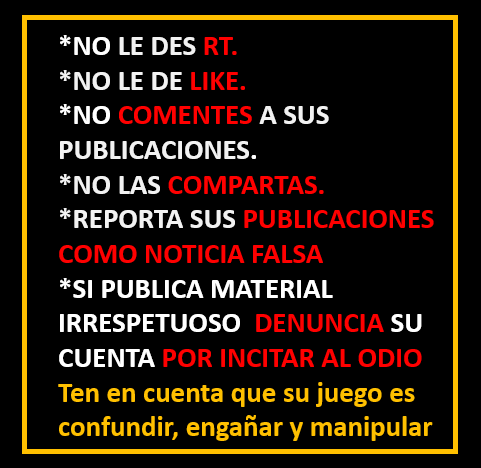 dasi4859's tweet photo. SUGERENCIA
No le sigas el juego a la izquierda, TEN EN CUENTA CUANDO VEAS SUS PUBLICAcIONES
(a ellos no les importa si estás en favor o en contra, solo que sean muchos para mostrar la cantidad  que los sigue y responden a sus comentarios) 

 (RT-Compartir -Like solo a  amigos) https://t.co/Lu5qGa5lqr