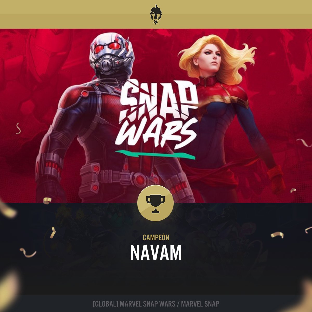 🏆Campeón 👏 Felicidades al primer y segundo lugar y gracias a todos los que participaron el día de hoy! 

🥇 navam