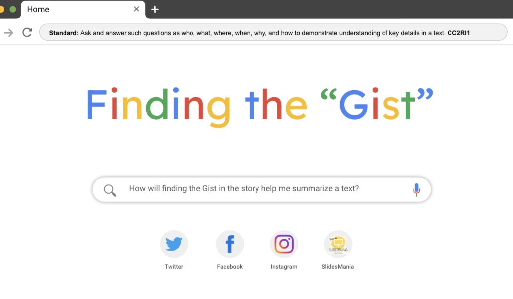 mrogclassroom's tweet photo. In this weeks #flippedlesson students will learn how to find the gist of a story! An excellent skill to boost comprehension! #educ387710 #slidesmania https://t.co/GGSfVILWnp
