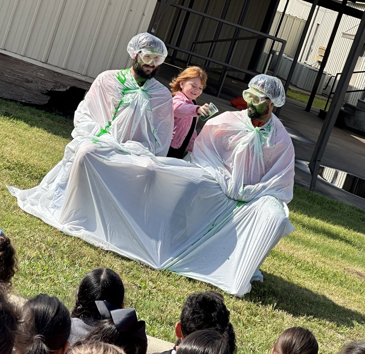 heyteacher83's tweet photo. I love the excitement on their little faces!!! Watching the Lorax and learning about Earth Day and Jenga and coaches getting slimed. What a great Friday! #IngramIngenuity https://t.co/OGCsRS8Z43
