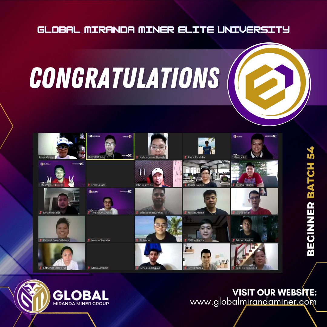 gmmg_official's tweet photo. 🎓 Congratulations to our Beginner Batch 53 &amp; 54! 🥳 See you around sa ating Intermediate Class and in our Discord Community. 😉

🔗 If you are new to crypto trading, join our Discord Community: https://t.co/dwqRVGxuN0

#GMMG #EliteUniversity #BeginnerClass #CryptoLearning https://t.co/smsPMWPxL2