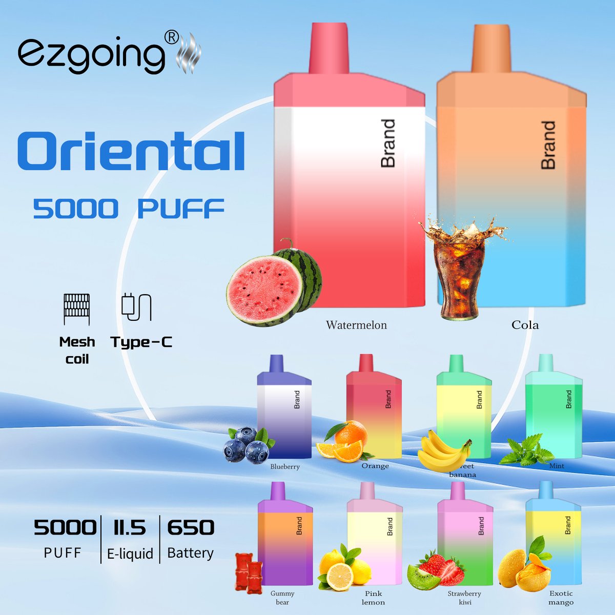 AliceCu8's tweet photo. New style big puff vape bar,
5000 puffs in real.
Type-C rechargeable, Mesh coil.
Multi flavors, Factory offer.
#vapefactory #vapeezgoing #vapemanufacturer #vapecustomize #vapedistributor #ecigarette #ecigfactory #vapechina
Contact Alice Cu by Whatsapp +86-191 2958 2814 https://t.co/6LI5CEA3lv