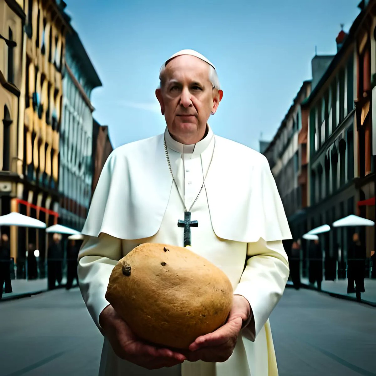 TheAIrtist_82's tweet photo. ¿Papa? #AI #Art #AIArt #PopeFrancis #TheAIrts https://t.co/AkvVgBl6dv