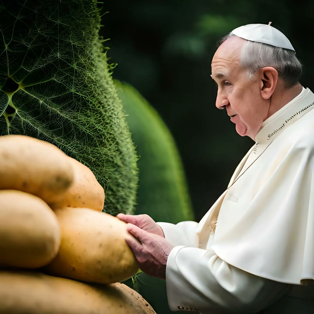 TheAIrtist_82's tweet photo. ¿Papa? #AI #Art #AIArt #PopeFrancis #TheAIrts https://t.co/AkvVgBl6dv