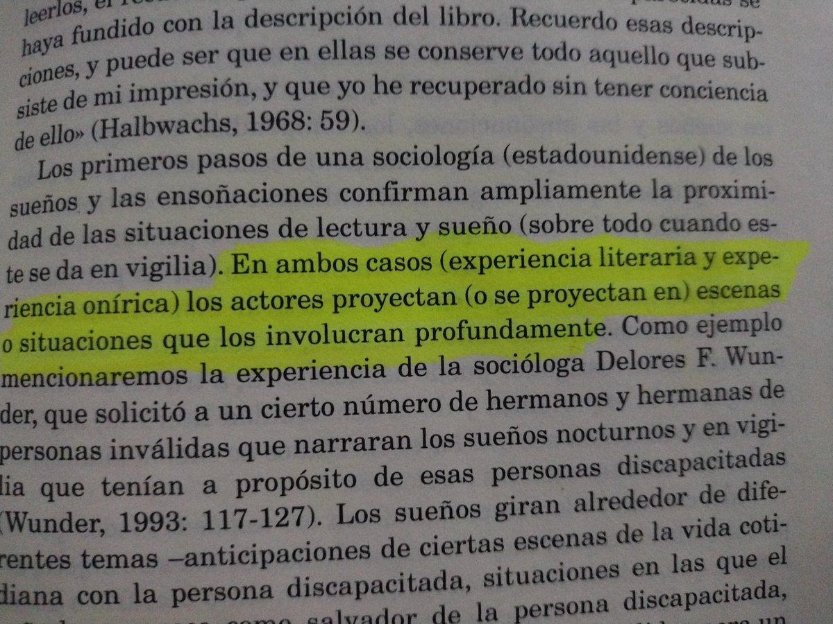 OlgaSaRa2003's tweet photo. @brujaslit Sí muy interesante! Además hay una idea muy sugerente sobre la relación de los sueños y la literatura, dos formas de ensayar proyecciones, deseos, etc. https://t.co/CmuPQdloUH