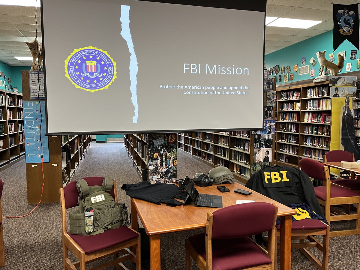 Thanks to the representatives from the FBI who made Friday’s Career Cafe an awesome learning opportunity for the VHS students! Ms. Cox has continued to bring in great speakers for our students! #careercafe
