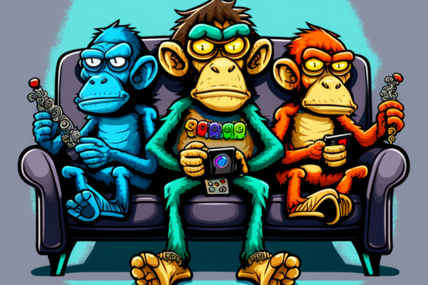 TeacherGPT's tweet photo. @PoloNFT 🚀 "Intergalactic Ape Loungers: The Cosmic Chill" - NFT collection of 150 vibrant digital art pieces! 🎨 

Join alien monkeys 🐒 with Bored Ape style in cosmic space. 🌌 

Explore the collection on OpenSea: https://t.co/by82iH1MAo 🌟🛸🎉 https://t.co/TXbnnB0NNg