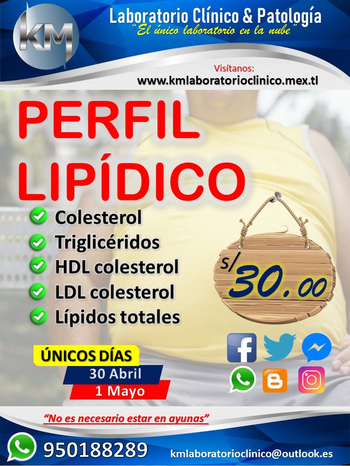 kmlaboratorio's tweet photo. #KMLaboratorioClinico 🔬No esperes mas, hazte un chequeo medico. https://t.co/6OzfBkuitV piensa en tu bienestar calichin. #PROMOCIÓN: por cada S/ 50,00 en análisis, te realizamos test rápidos de VIH, Sífilis y Hepatitis completamente ¡GRATIS!
Wasapeanos al📲 966382300 https://t.co/EfufObhDNF