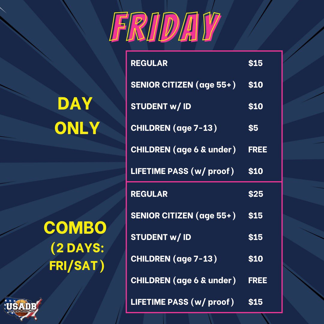 USADeafBball's tweet photo. Here’s the day ticket prices as well as other prices!  See you all there! https://t.co/hbMKLLPrwY