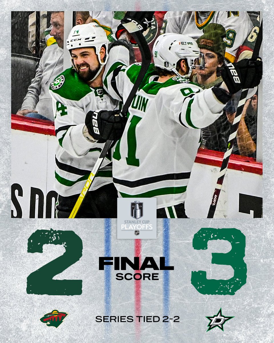 Dallas skates into Minnesota and evens the series 🥶