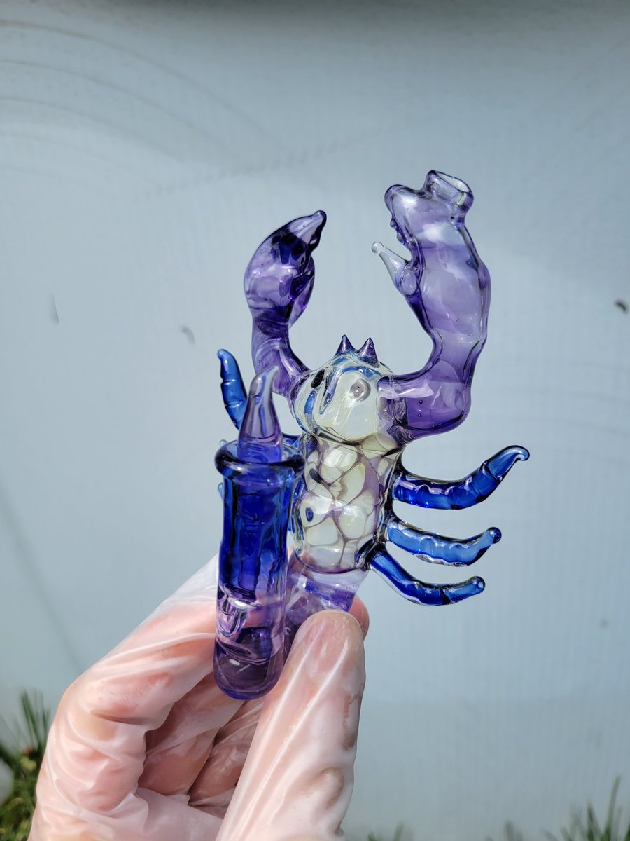 FreewaysGlass's tweet photo. Scorpion pendant rig number 1 is up for auction right now on my insta @freewaysart #Scorpion #bluescorpion #pendant #microrig #scorpionpendant #glassart #scorpionart #pendantrig #glasspendant https://t.co/68fa0MIW98