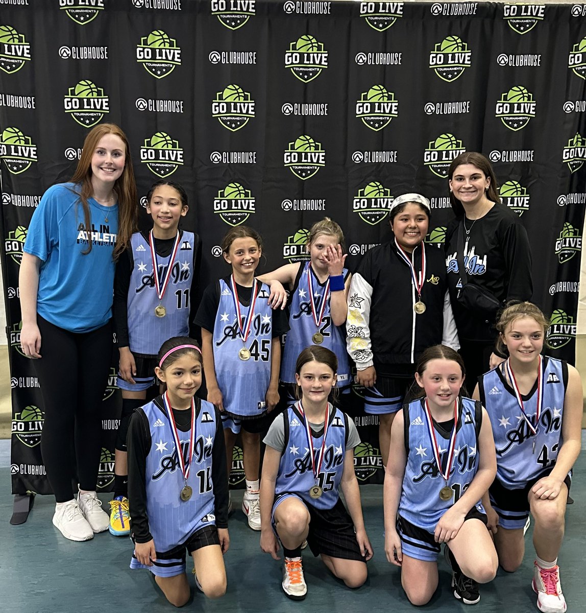 Congrats to ALL IN 5/6th Koepke/Friedle on their championship today at the Go Live Tournament #ALLINfamily <a href="/aiathletics/">ALL IN Athletics</a> <a href="/gkoepke10/">Grace Koepke</a> <a href="/MaddiFriedle/">Maddi Friedle</a> #ALLINchamps