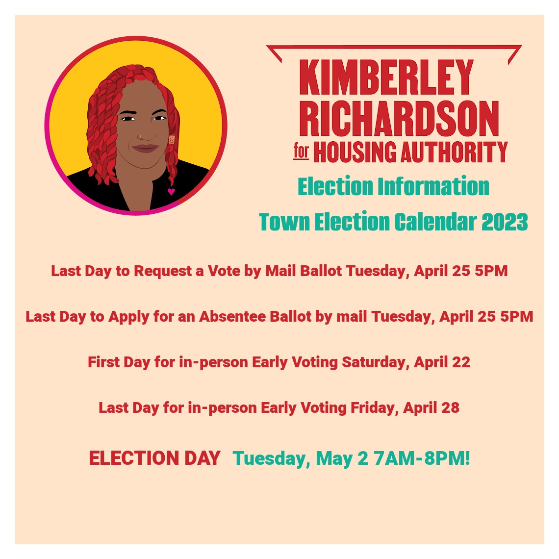 It's voting time! Early Voting, Mail in Voting or In-Person Voting however you decide to vote please consider voting for me. #livedexperience #representationmatters #elevateblackvoices #brookline #momsquad