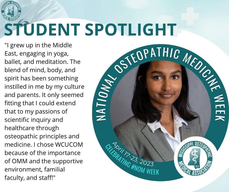 DOsofMOMA's tweet photo. Student Spotlight: We caught up with @PicNik98, OMS 1 from @WCUCOMDO, and asked why she chose osteopathic medicine. Thank you for sharing what it means to be #DOProud! #StudentsofMOMA https://t.co/Xdbhekh0XE