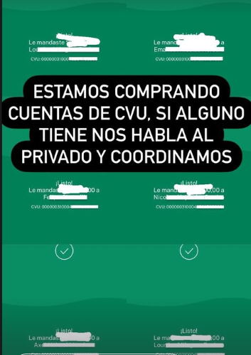 IECarballo's tweet photo. .#ATENCION: ¿prolifera el "negocio" de compra y venta de CVUs en Argentina?

Empresas compran y "venden" cuentas de billeteras a comerciantes para ayudarlos a hacer movimientos que levanten alarmas 😳

¿Qué se hace con este chanchullo?👇 
https://t.co/K1L4Nl6VbO https://t.co/6ycNqQ7Cmj