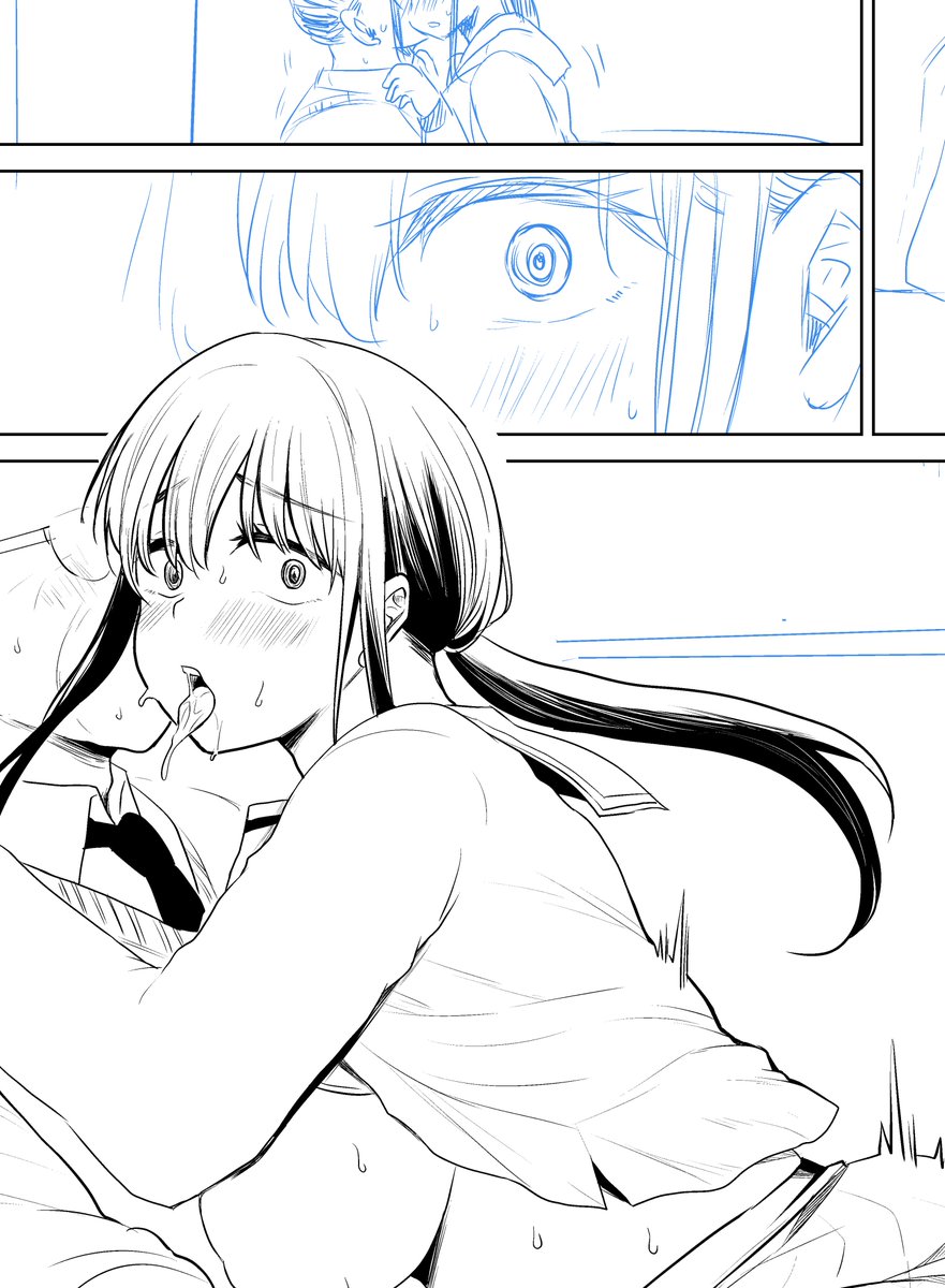 やっと体調良くなってきた…ので今日はペン入れ頑張る～～💪 