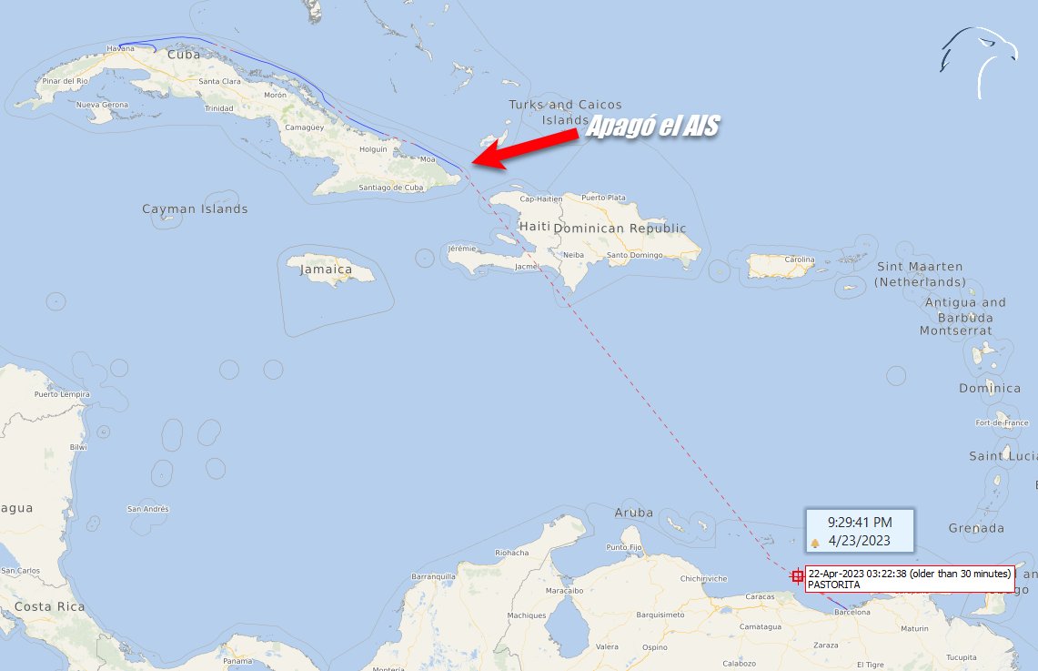 FlconEYES's tweet photo. ⚓️#PASTORITA #IMO9034729 9034729
Tanquero LPG

#Habana - #Venezuela #JoseTerminal
El desespero por combustible es tal, que envía los pequeños tanqueros de cabotaje a saquear a #Venezuela con el #AIS apagado.
#Ahora #OSINTCuba #cubarcos #Cuba #23Abril https://t.co/1UI7ByPDAE