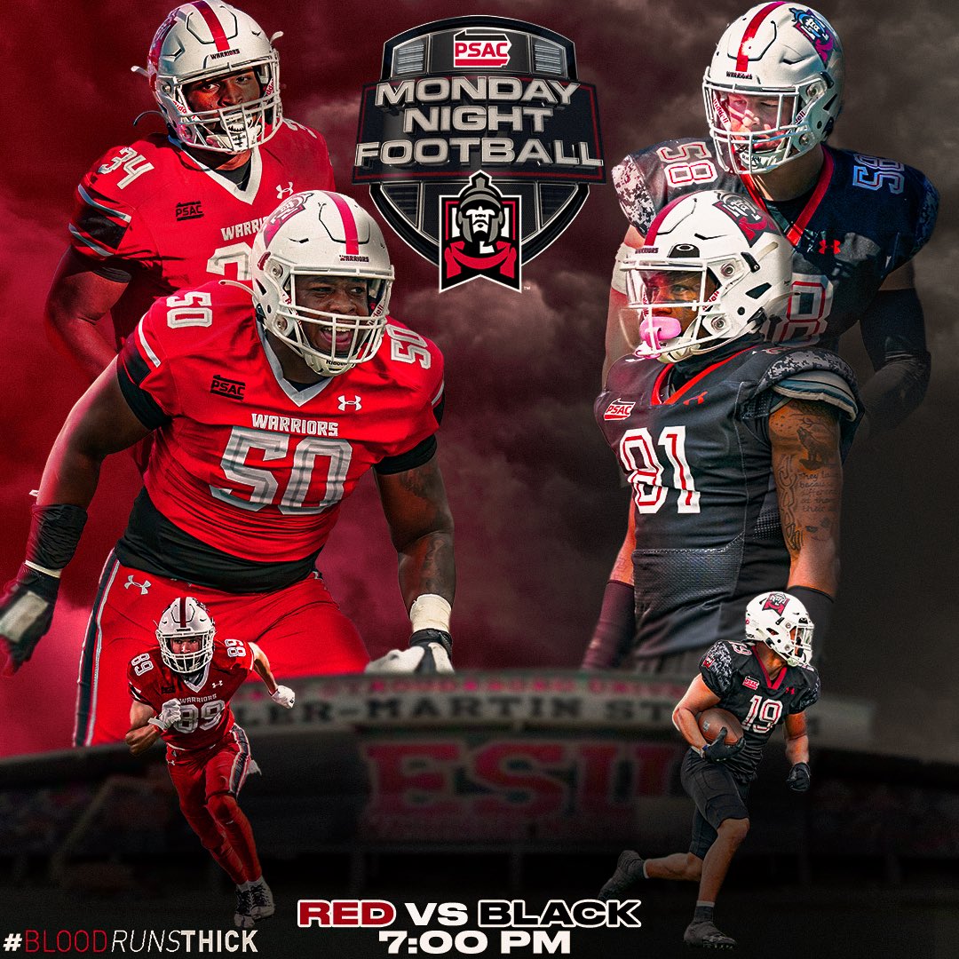 𝐌𝐎𝐍𝐃𝐀𝐘 𝐍𝐈𝐆𝐇𝐓 𝐅𝐎𝐎𝐓𝐁𝐀𝐋𝐋
🔴🔴Red vs Black ⚫️⚫️

🗓️April 24th
📍Gregory Douds Field
⏰7:00 pm
📸 @dthomsongraphics 

#BLOOD𝘙𝘜𝘕𝘚𝐓𝐇𝐈𝐂𝐊💯